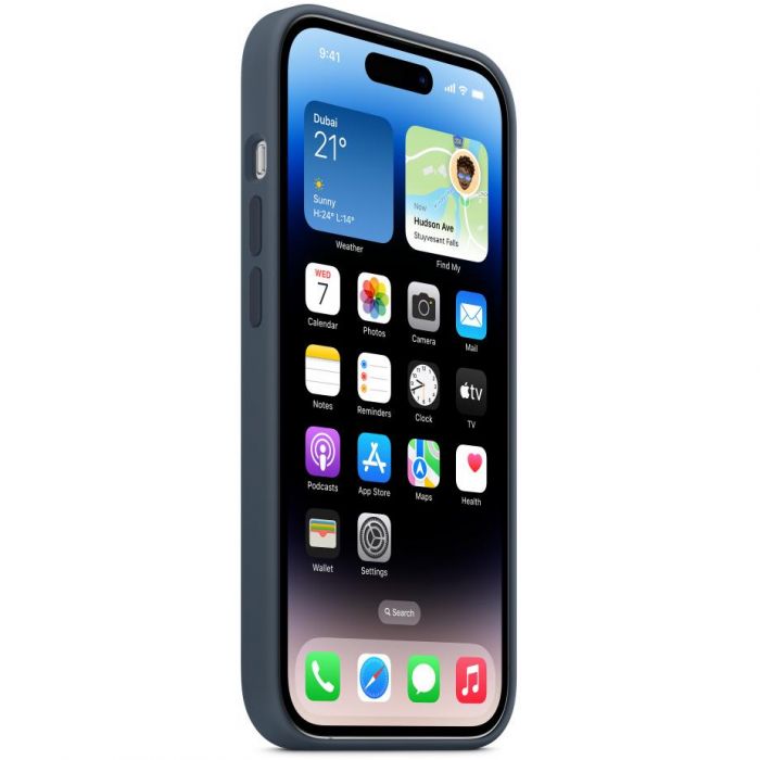 Чохол-накладка Apple Silicone Case with MagSafe для Apple iPhone 14 Pro Storm Blue (MPTF3)