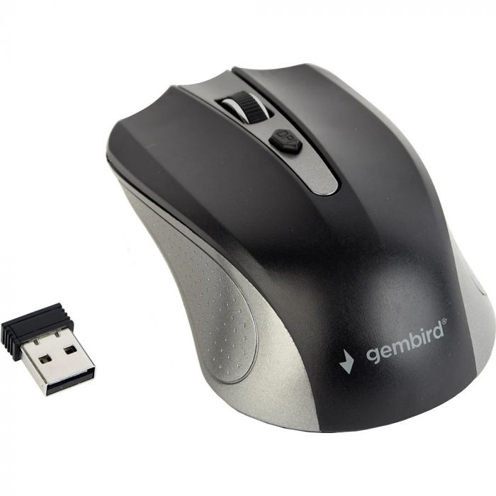 Миша бездротова Gembird MUSW-4B-04-GB Grey/Black