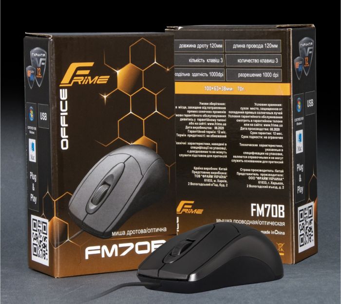 Миша Frime FM-070B Black
