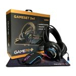Комплект GamePro Gameset 3 в 1 USB миша + ігрова поверхня + гарнітурою (GS890)
