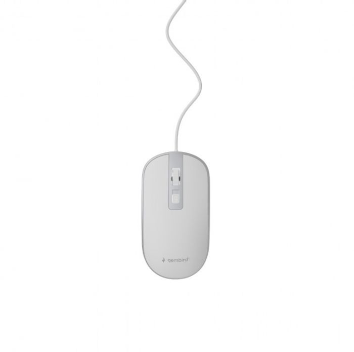 Миша Gembird MUS-4B-06-WS White/Silver