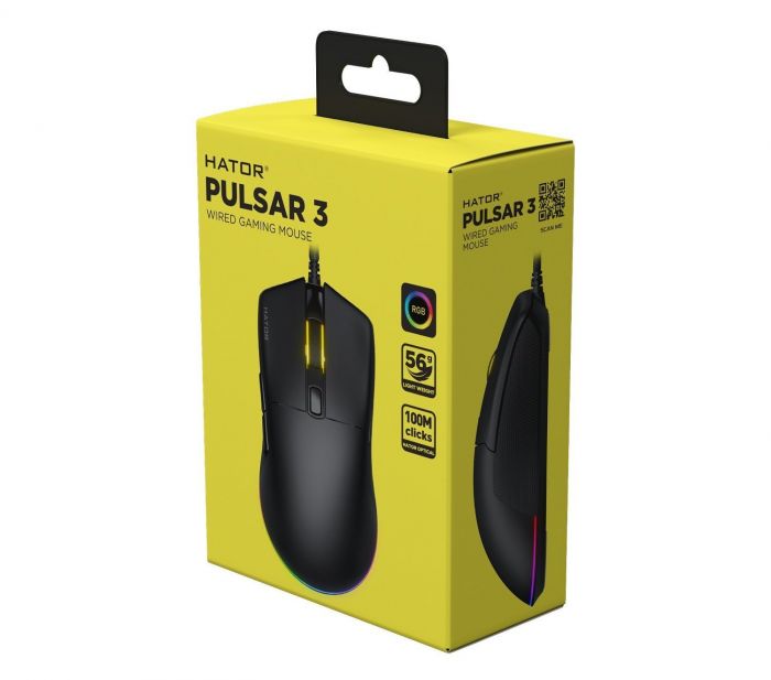 Миша Hator Pulsar 3 Black (HTM610)