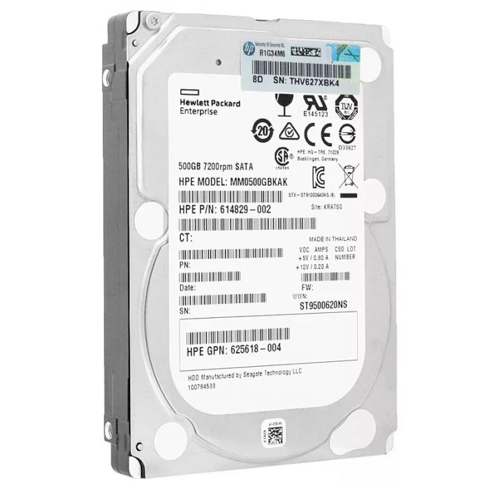 Накопичувач HDD SATA  500GB HP 7200rpm 64MB (MM0500GBKAK) з перехідником на 3.5 дюйми