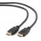 Кабель Cablexpert HDMI - HDMI V 1.4 (M/M), 1 м, чорний (CC-HDMI4L-1M) пакет 