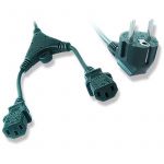 Кабель силовий Cablexpert (PC-186-ML6) CEE7/17-C13*2, чорний, 2 м, Y-подібний