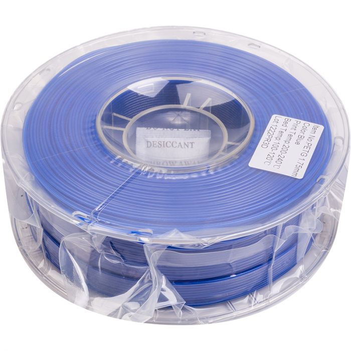 PETG-пластик PowerPlant Filament для 3D-принтера 1.75 мм 1 кг, синій (PT812912)