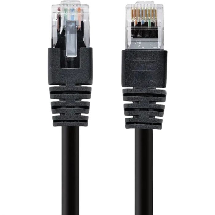 Патч-корд UTP Cablexpert (PP12-0.5M/BK) літий, 50u "штекер із засувкою, 0.5 м, чорний