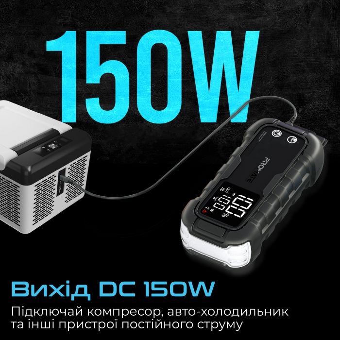 Пускозарядний пристрій Promate SparkTank-20 20000mAh 1000A/2000A Jump Starter Black