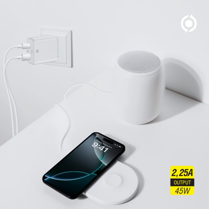 Мережевий зарядний пристрій Piko TC-PD452 (1USB-Cx3A, 1USBx3A) 45W White (1283126597787)