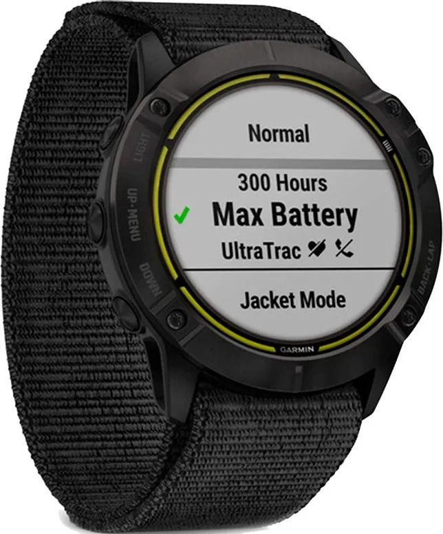 Смарт-годинник Garmin Enduro 3 Carbon Gray DLC Titanium with Black Nylon (010-02751-00)