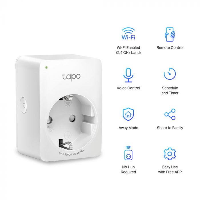 Інтелектуальна розетка TP-Link Tapo P100-1-pack