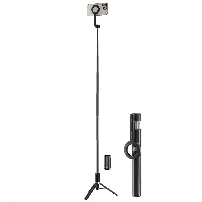 Телескопічний трипод-монопод Promate MagStick-Pro Black