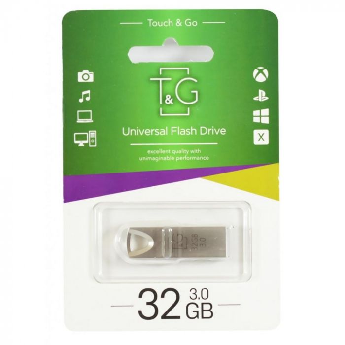 Флеш-накопичувач USB3.0 32GB T&G 117 Metal Series Silver (TG117SL-32G3)