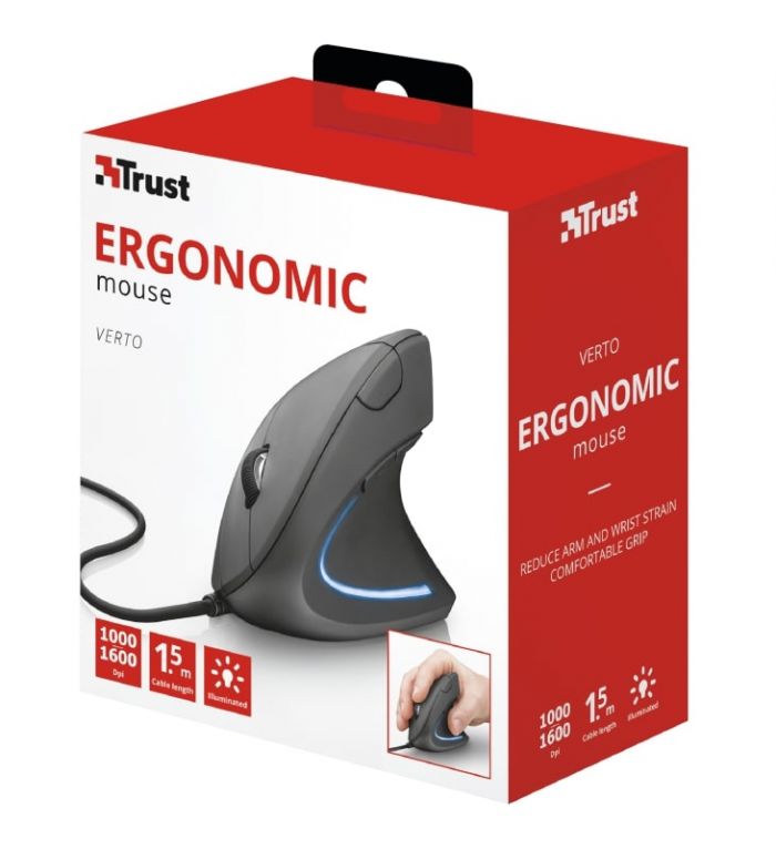 Миша Trust Verto Ergonomic Mouse Black (22885) 