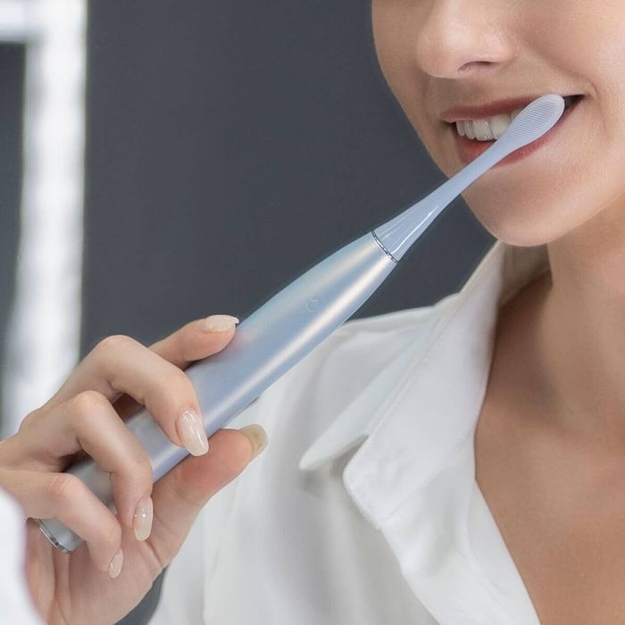 Розумна зубна електрощітка Oclean X Pro Digital Set Electric Toothbrush Glamour Silver (6970810552584)
