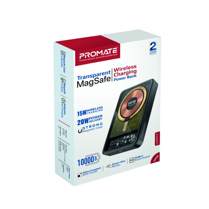 Універсальна мобільна батарея Promate LucidPack-10 10000mAh 20W Black