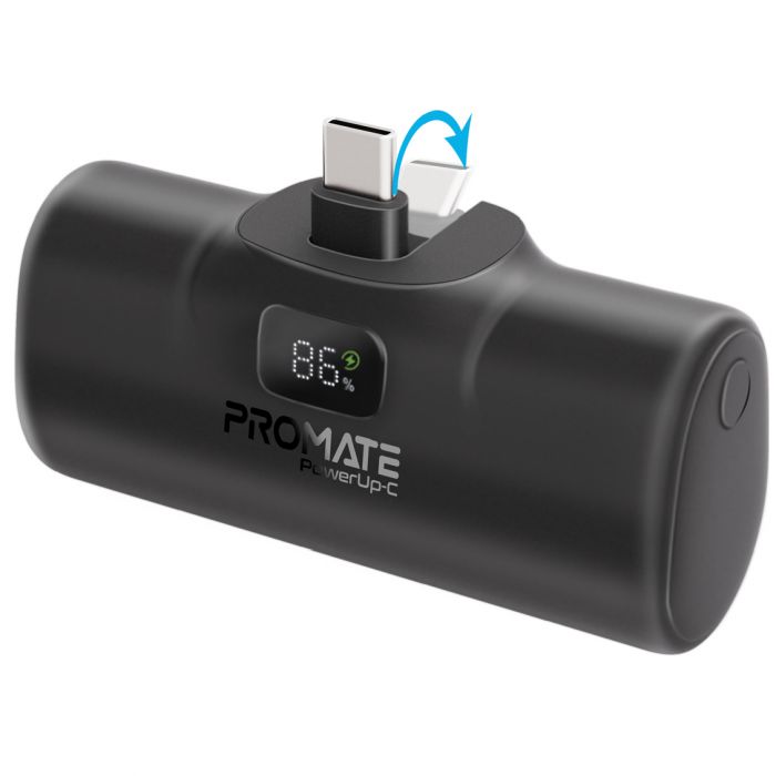 Універсальна мобільна батарея Promate PowerUp-c 5000mAh 20W Black