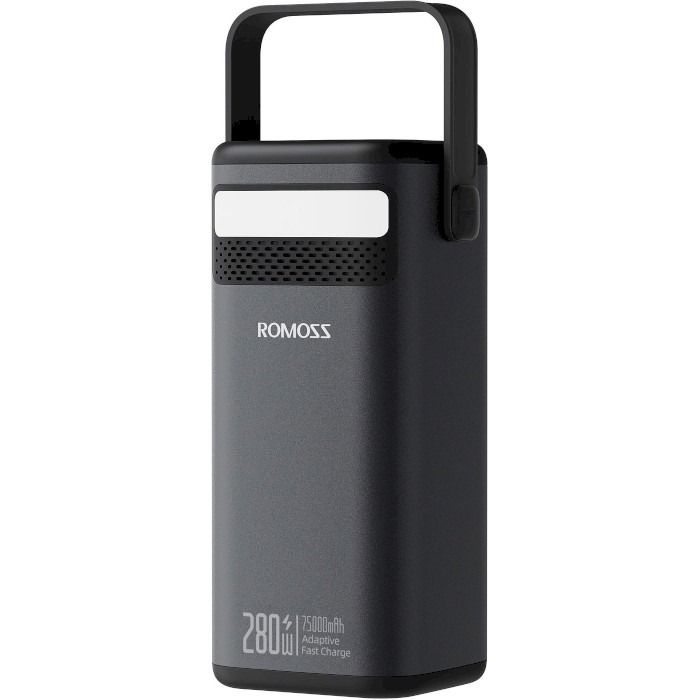 Універсальна мобільна батарея Romoss PMT75 75000mAh Black (PMT75-1E2-2133H)