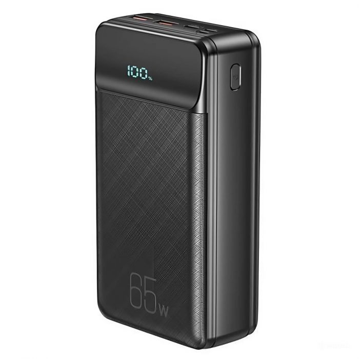 Універсальна мобільна батарея XO PR201 PD 65W QC 3.0 30000mAh Black