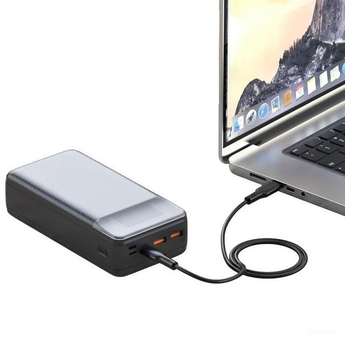 Універсальна мобільна батарея XO PR201 PD 65W QC 3.0 30000mAh Black