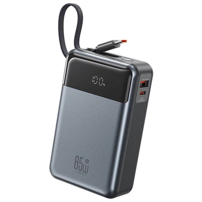 Універсальна мобільна батарея XO PR267  PD 65W 20000mAh Grey