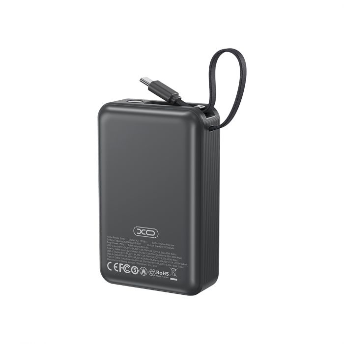 Універсальна мобільна батарея XO PR267  PD 65W 20000mAh Grey