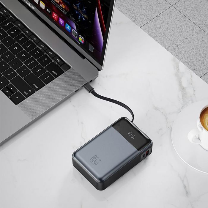 Універсальна мобільна батарея XO PR267  PD 65W 20000mAh Grey