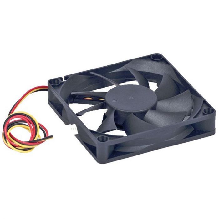Вентилятор Gembird Sleeve D7015SM-3, 70x70x15 мм, 3-pin, чорний