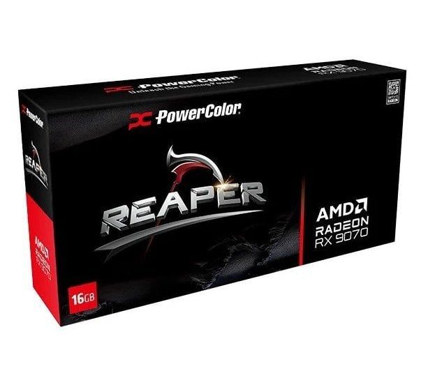 Відеокарта AMD Radeon RX 9070 XT 16GB GDDR6 Reaper PowerColor (RX9070XT 16G-A)
