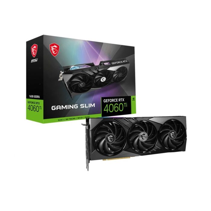 Відеокарта GF RTX 4060 Ti 16GB GDDR6 Gaming Slim MSI (GeForce RTX 4060 Ti GAMING SLIM 16G)
