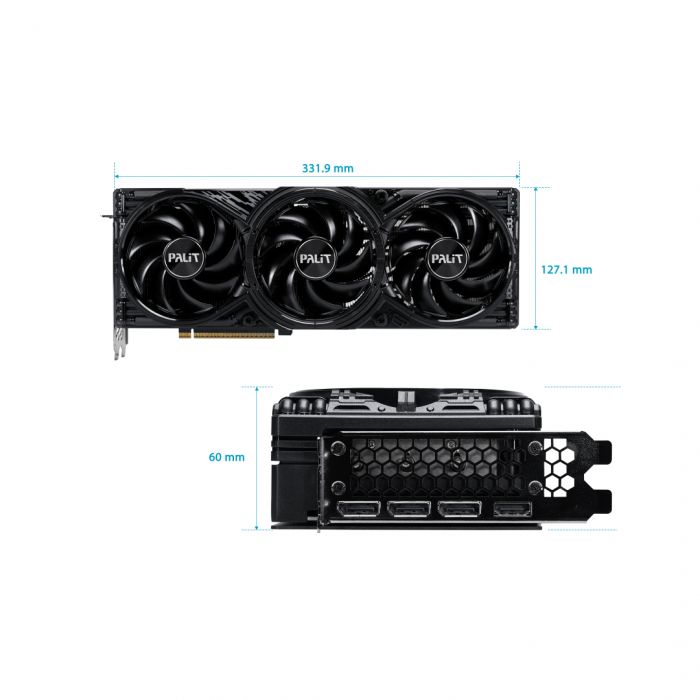Відеокарта GF RTX 5080 16GB GDDR7 GamingPro Palit (NE75080019T2-GB2031A)