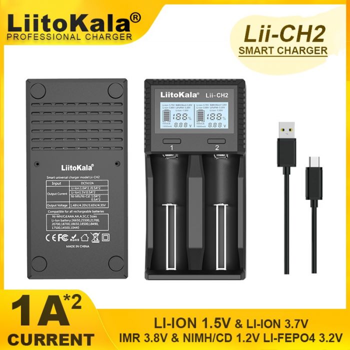Зарядний пристрій Liitokala Lii-CH2