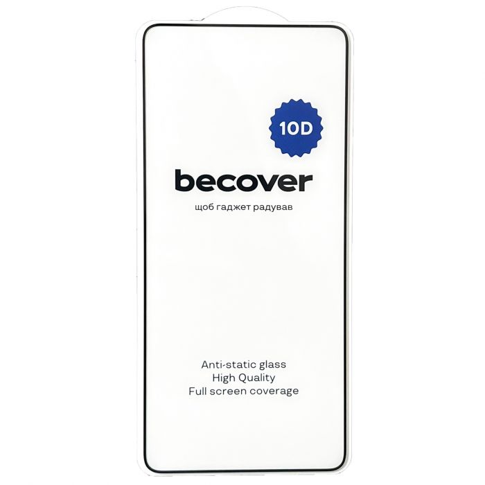 Захисне скло BeCover для Xiaomi Redmi Note 14 Pro+ 5G Black 10D (712729)